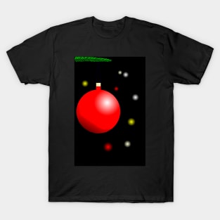 Christmas Design - Bauble and Lights T-Shirt